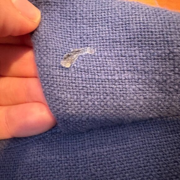 Pottery Barn Kids Organic Whale Plush Pillow Nautical Toy Blue Linen 35” - Large - Picture 8 of 8